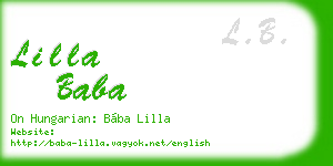 lilla baba business card